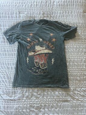 Howdy Honey Short-Sleeve Graphic Tee - Charcoal